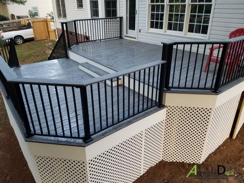 Trex Island Mist porch, Fletcher, NC