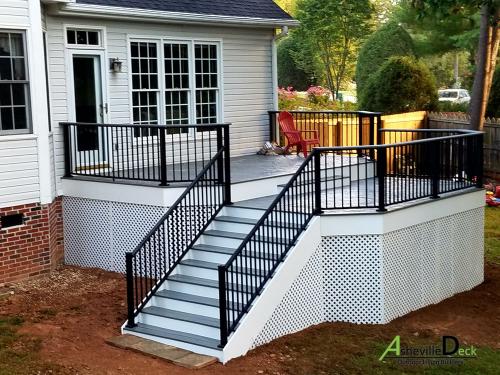 Trex Island Mist porch, Fletcher, NC